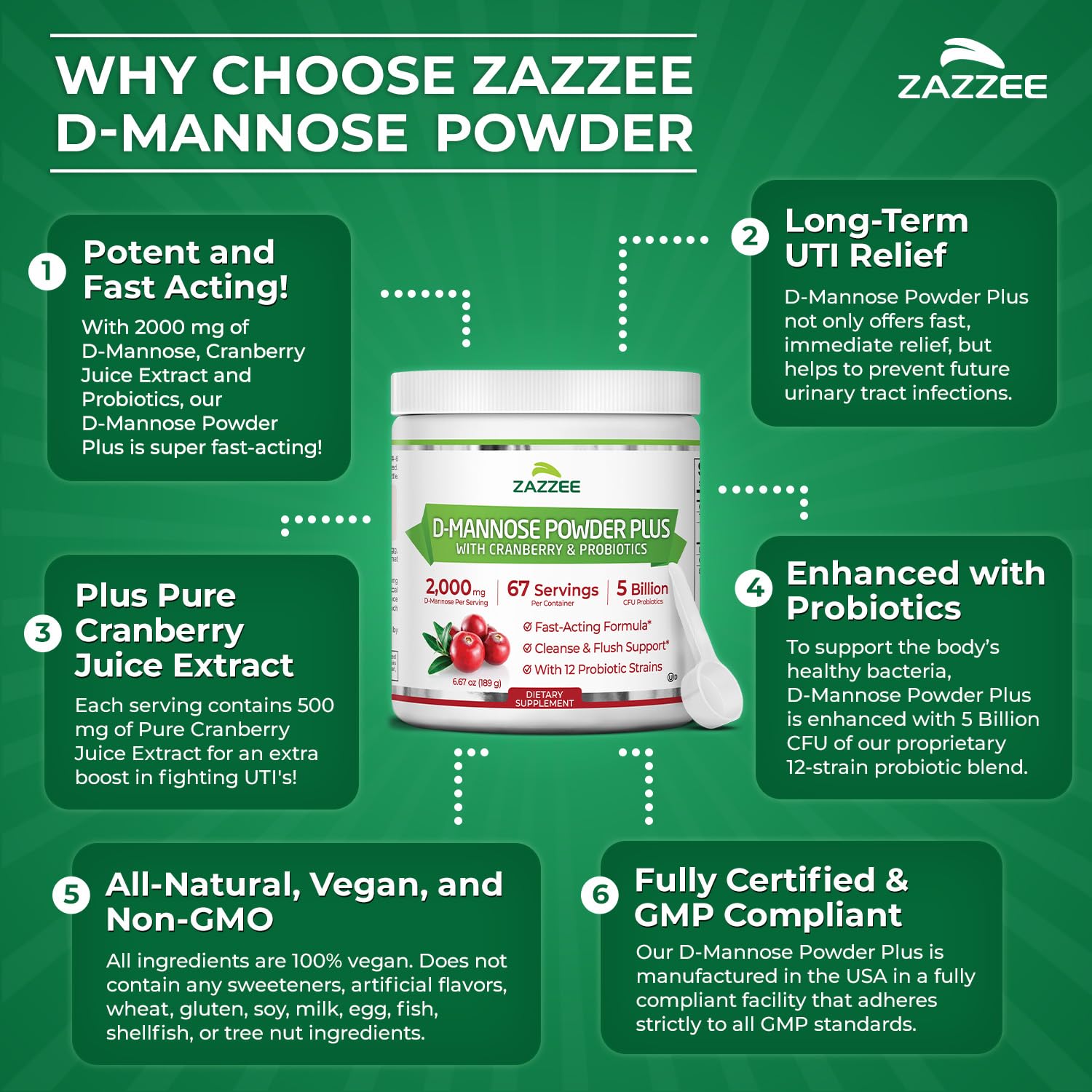 Zazzee USA-made production facility ensures high quality control.