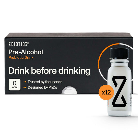 ZBiotics 12-pack of 0.5 oz bottles, front view