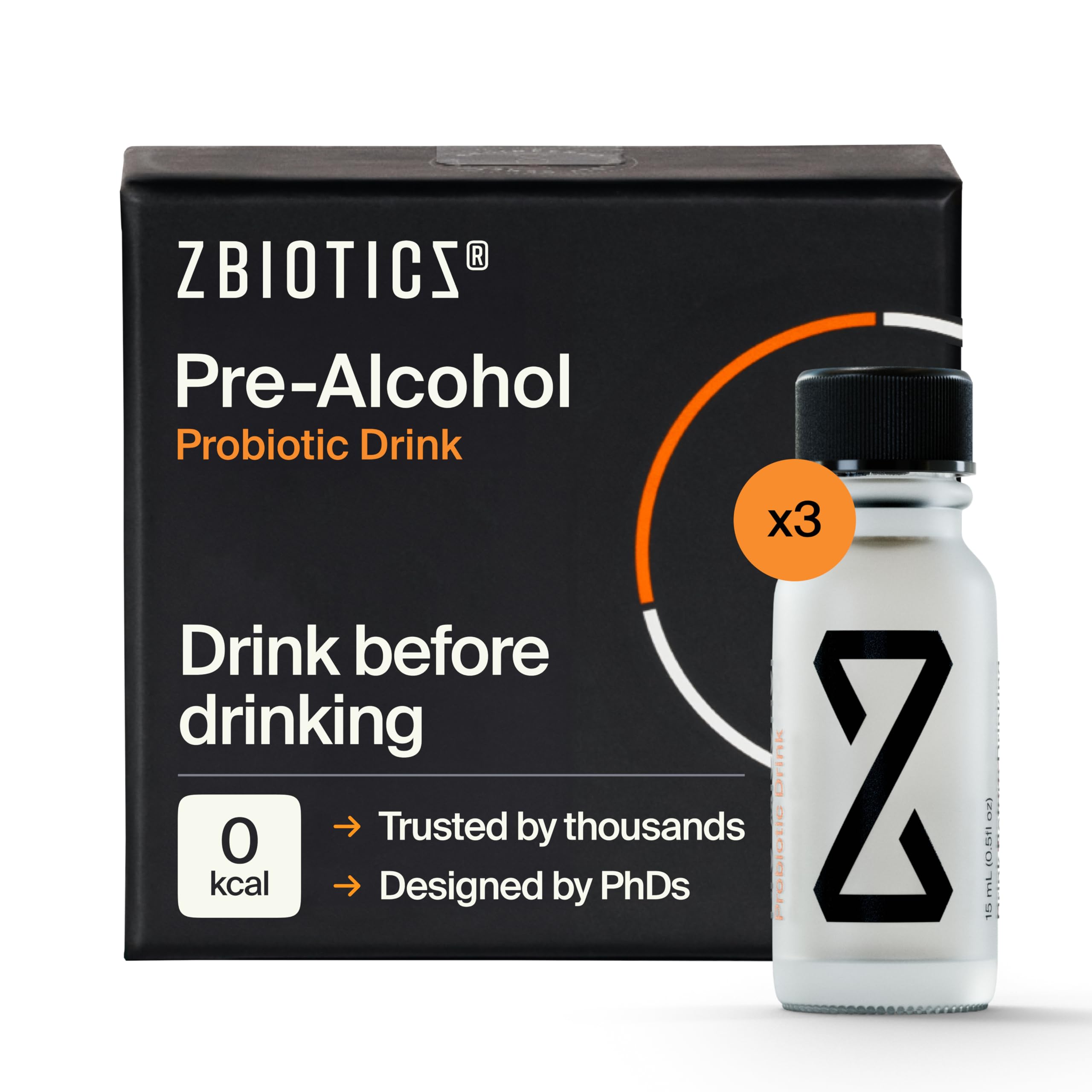 ZBiotics 3-pack of 0.5 fl oz probiotic bottles
