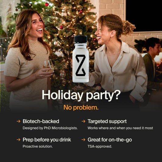 Festive ZBiotics holiday gift box ready to gift