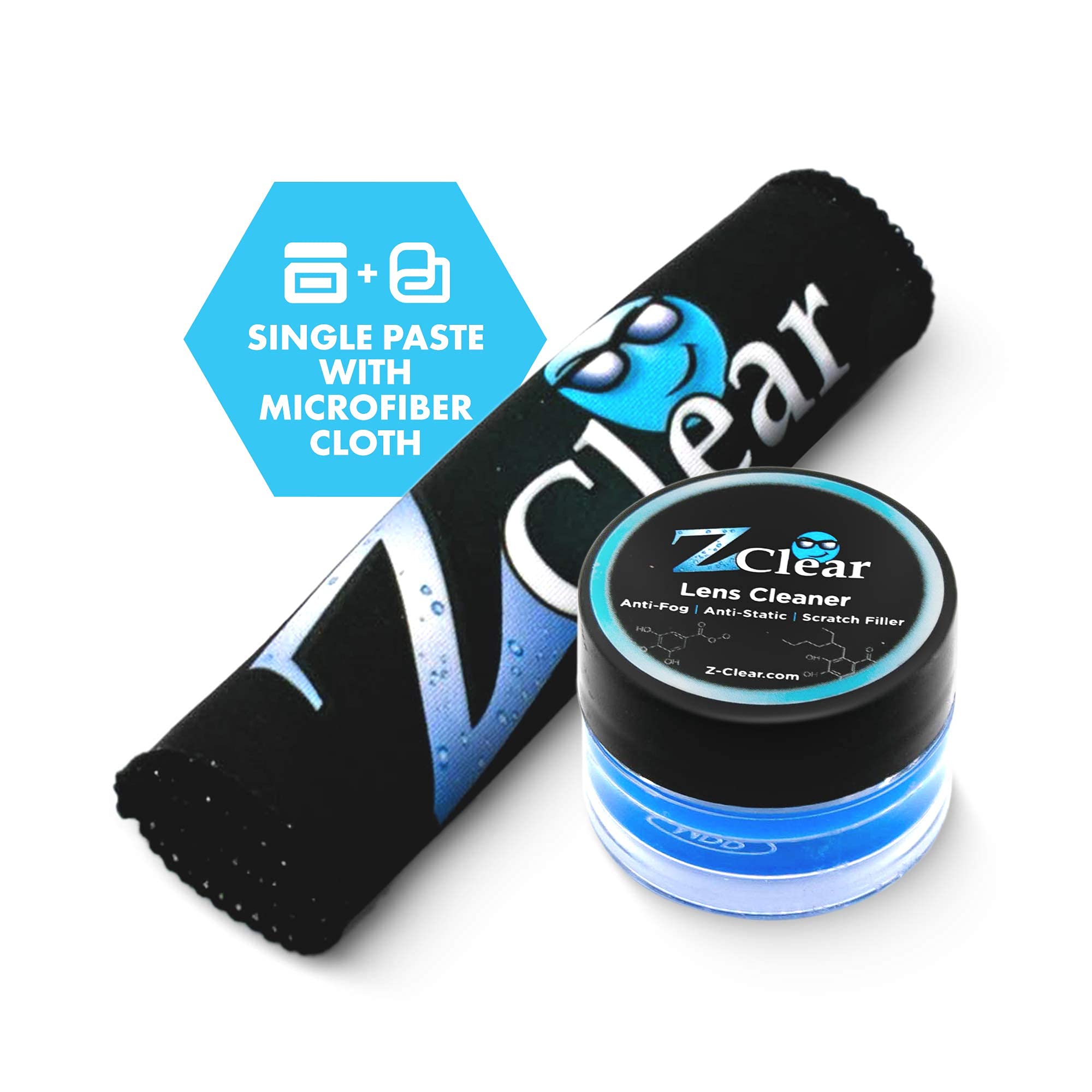 Microfiber cleaning cloth included with ZClear paste