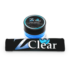Glasses being cleaned with ZClear paste for fog reduction