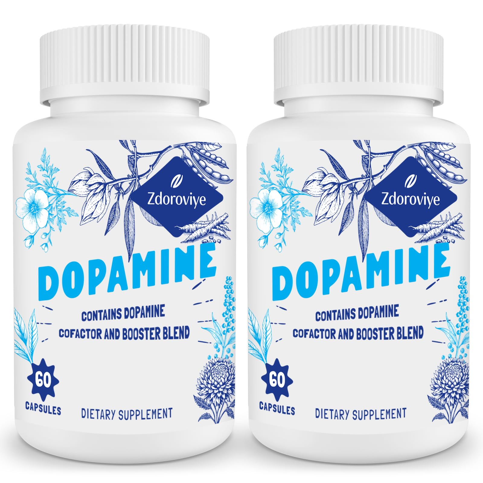 Zdoroviye Dopamine Supplements bottle front view