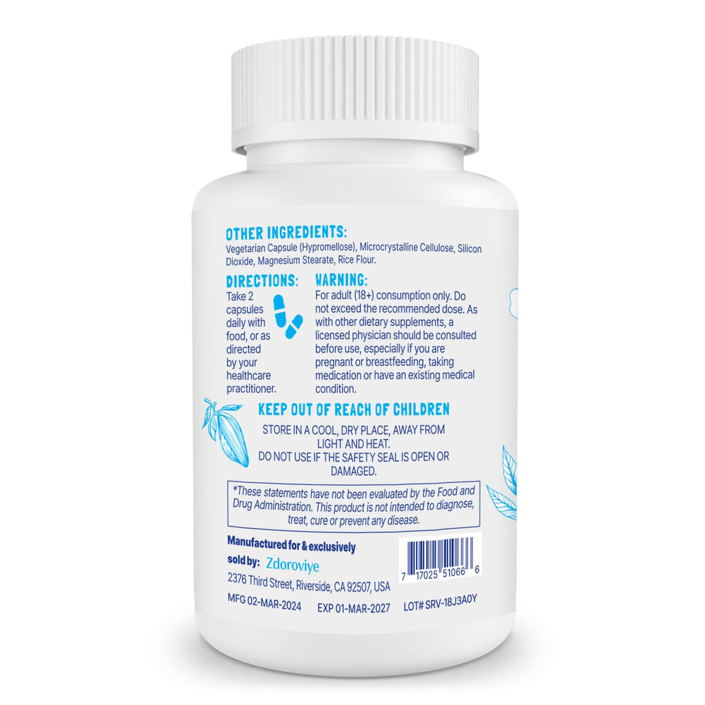 Two-bottle 60 capsules per bottle packaging
