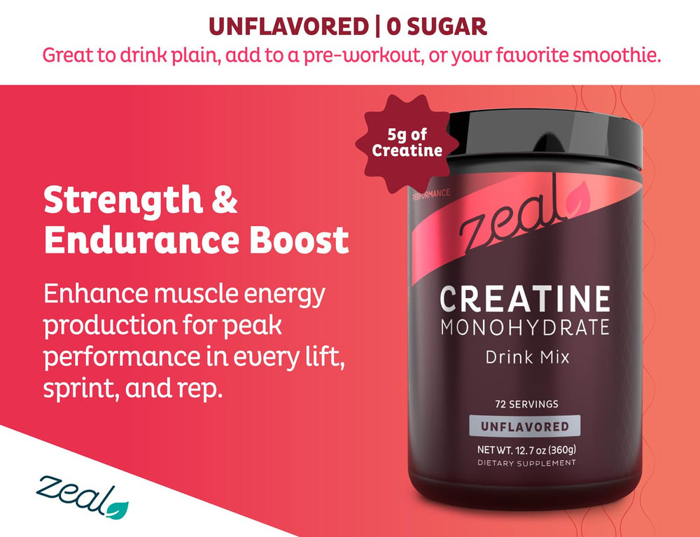 Serving scoop with creatine monohydrate powder