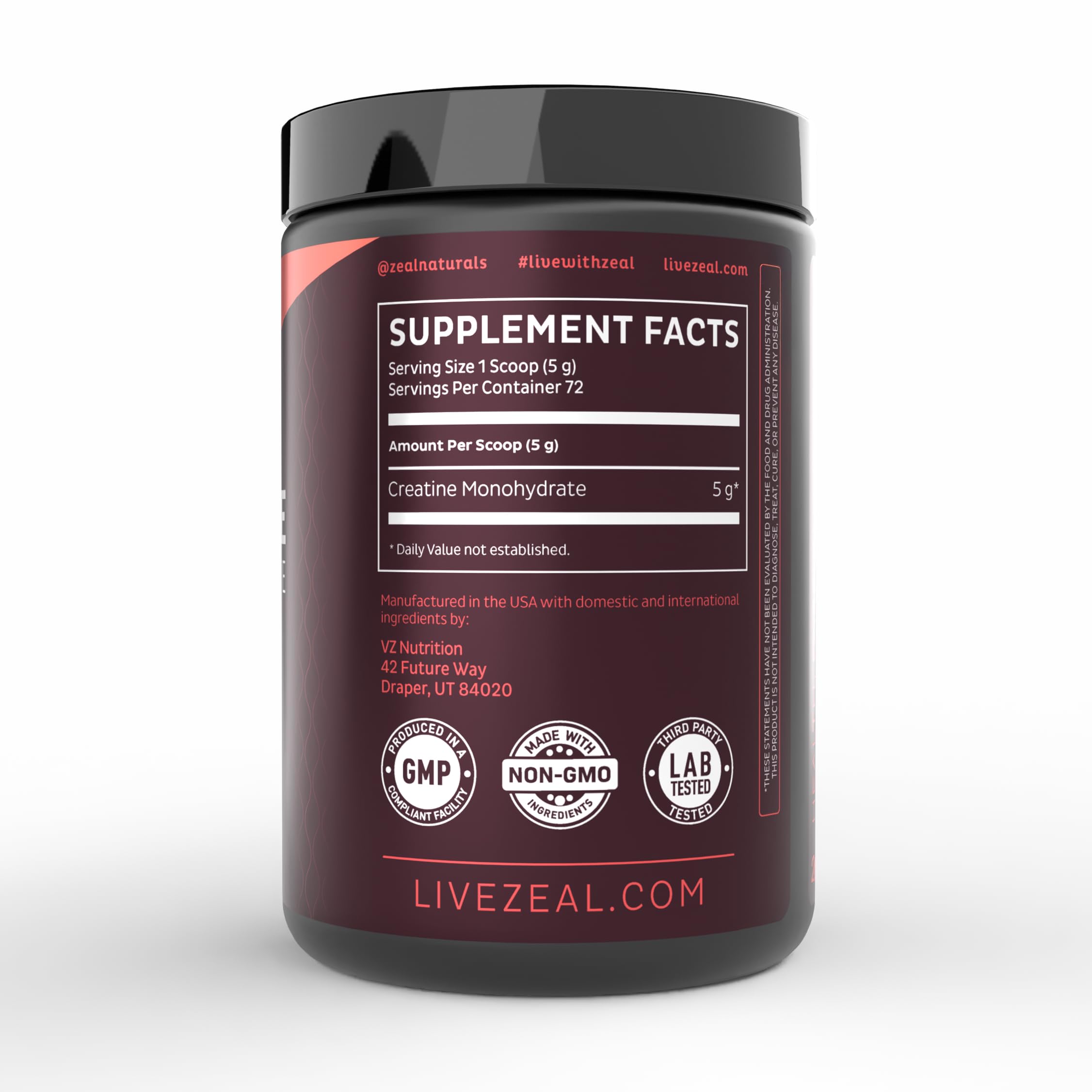 Creatine Monohydrate powder dissolving in water