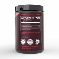 Creatine Monohydrate powder dissolving in water