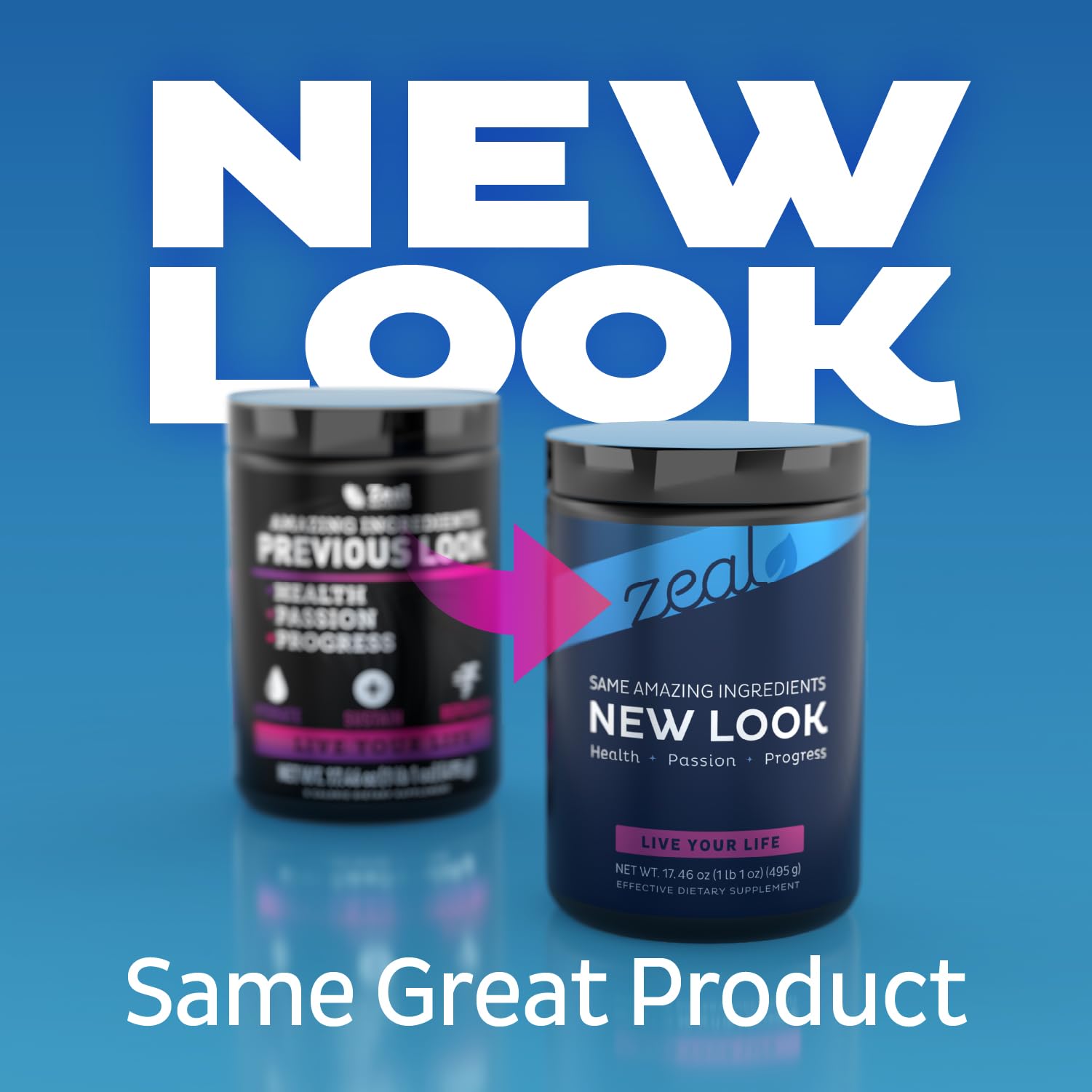 Zeal Creatine Monohydrate capsules inside the bottle