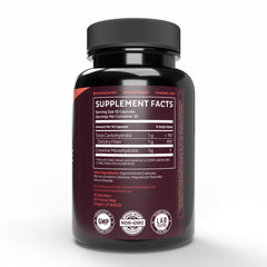 Serving size and ingredients information on Zeal label