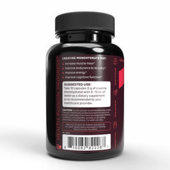 Athlete with Zeal Creatine Monohydrate (unflavored) product in background