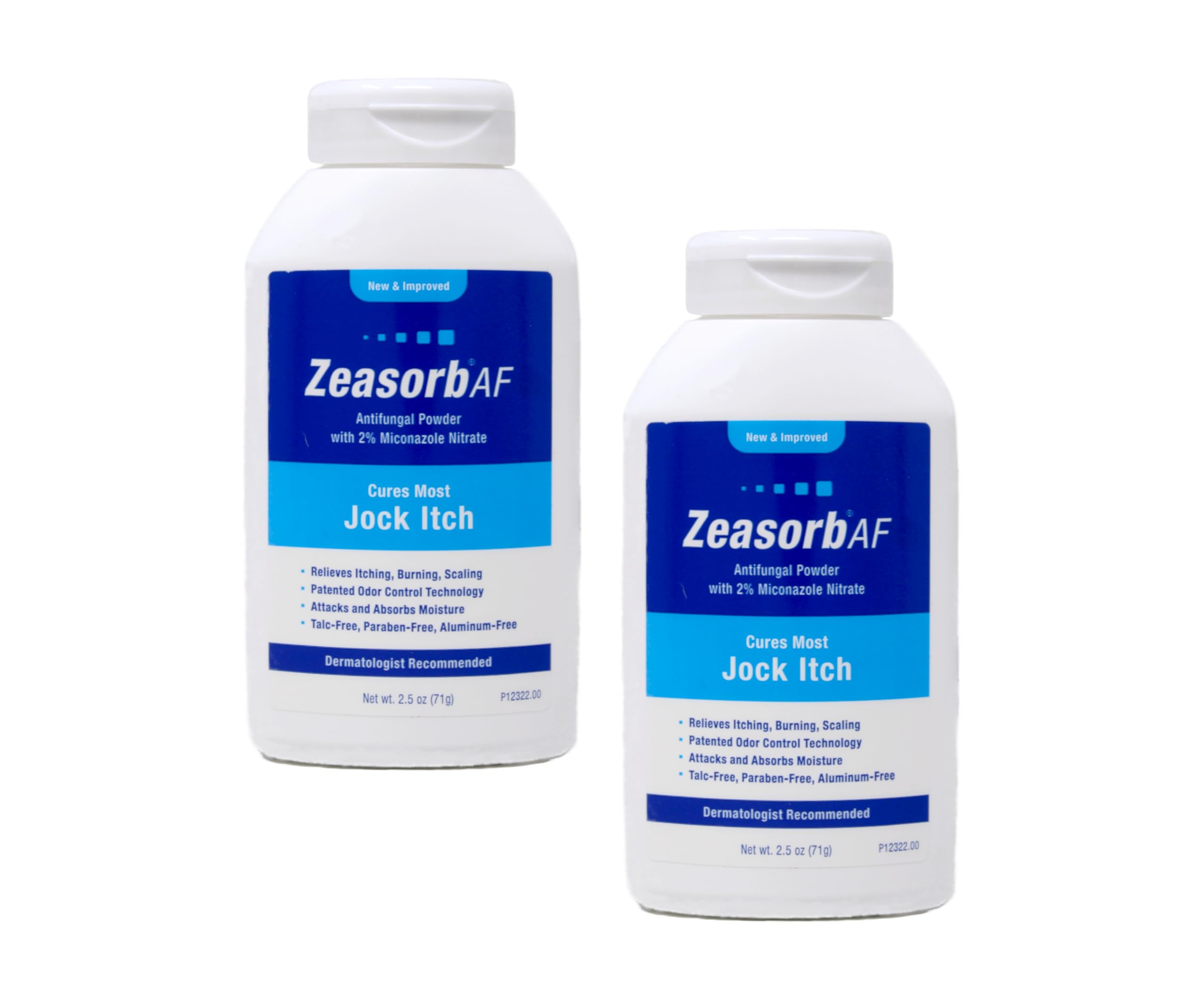Zeasorb USA-made badge on package signaling quality.