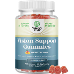 Front view of Zeaxanthin + Lutein Gummies for Adults bottle