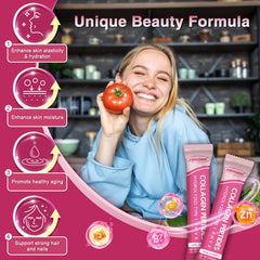 Ingredients and nutrition panel of ZEBORA Collagen Packets