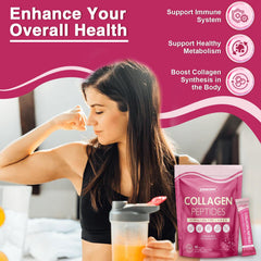 Packaging highlights probiotics included in ZEBORA Collagen Packets