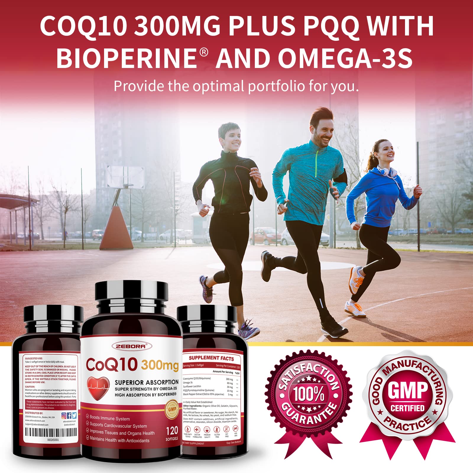 ZEBORA CoQ10 third-party tested in a cGMP facility