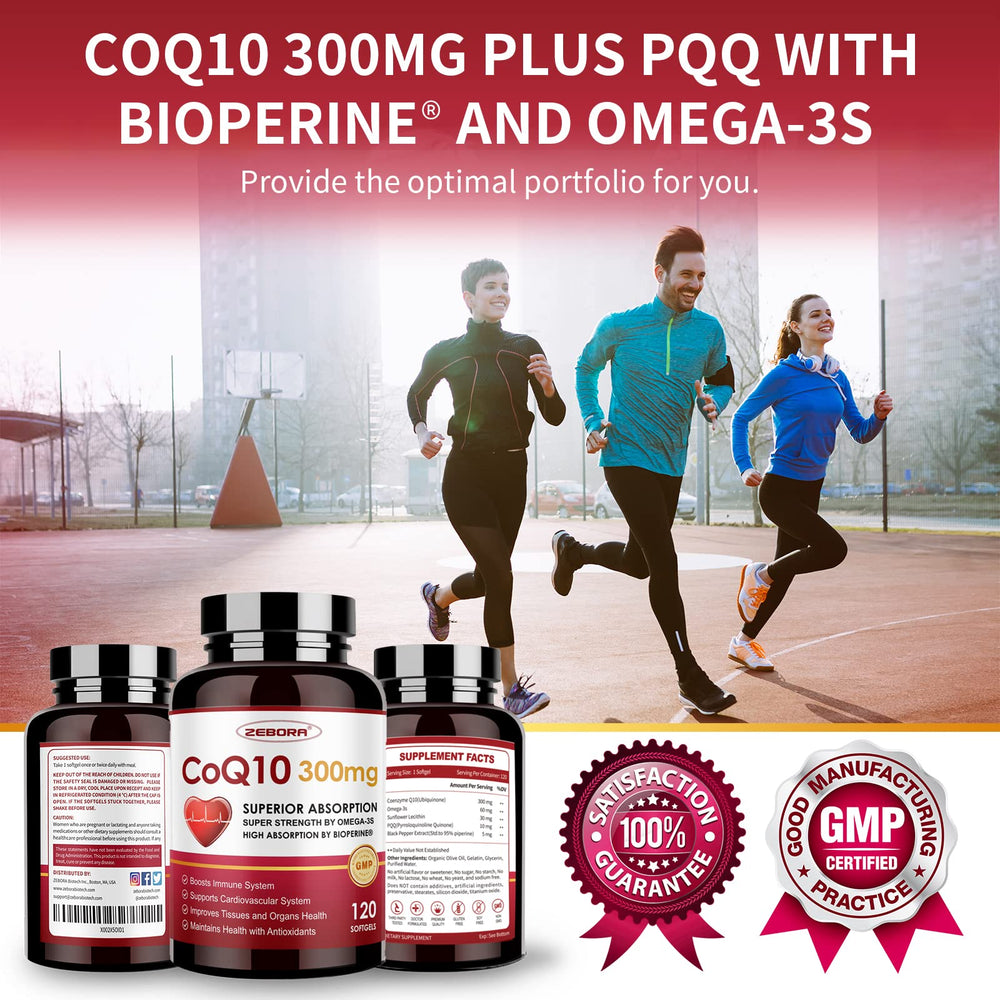 ZEBORA CoQ10 third-party tested in a cGMP facility