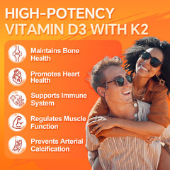 ZEBORA Vitamin D3+K2 capsules in a cellulose capsule