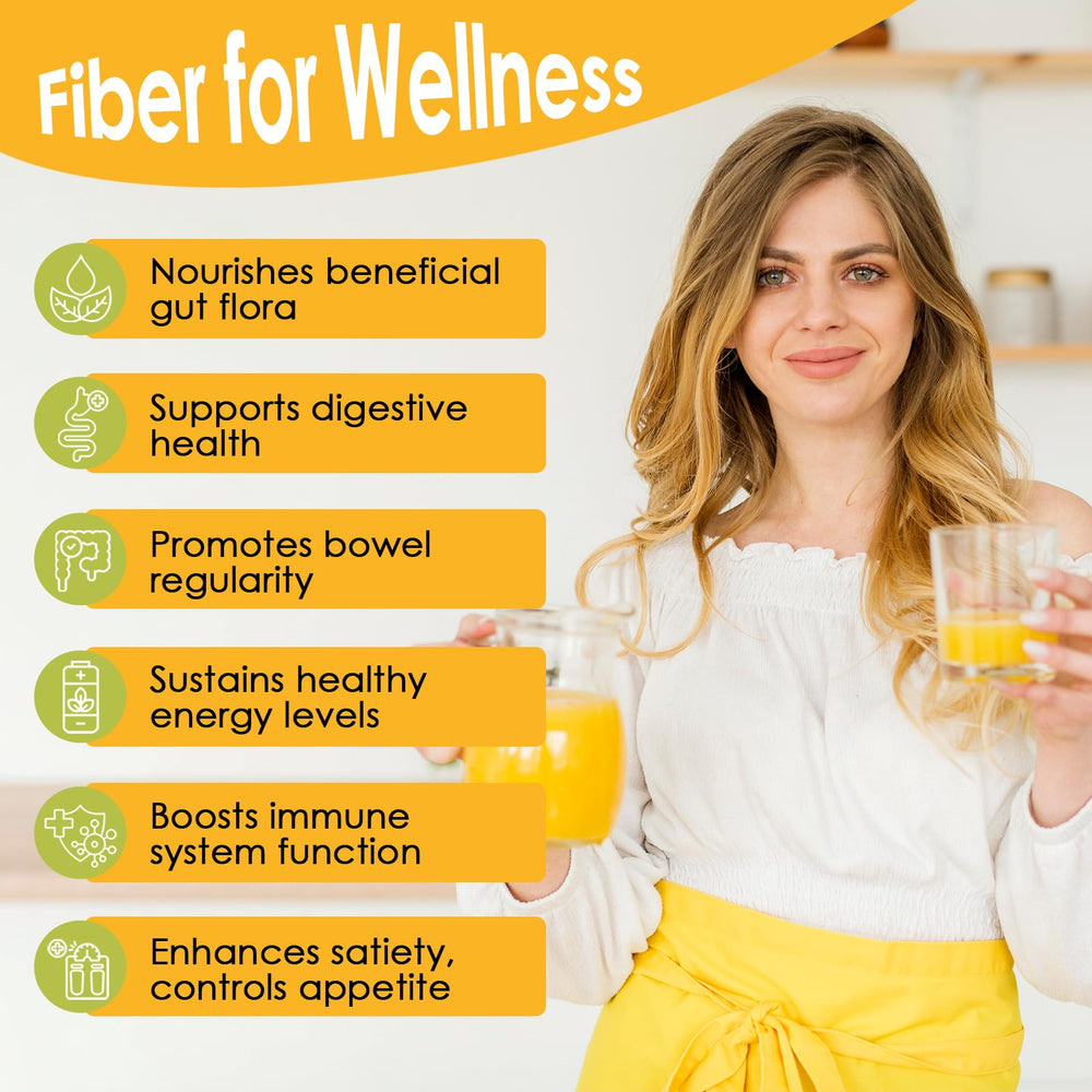 Gluten-free, no sugar added fiber supplement packaging