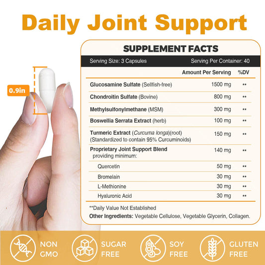 Side view of ZEBORA Glucosamine Chondroitin Pack 2