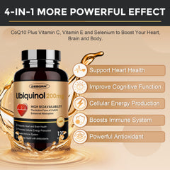 Heart health support with ubiquinol CoQ10
