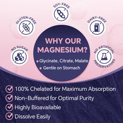 Prepared magnesium beverage in a glass ready to drink