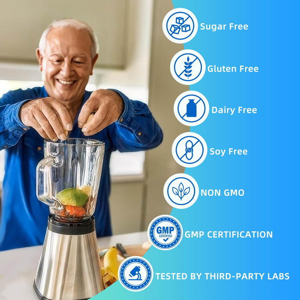 Vegan, allergen-free probiotic label