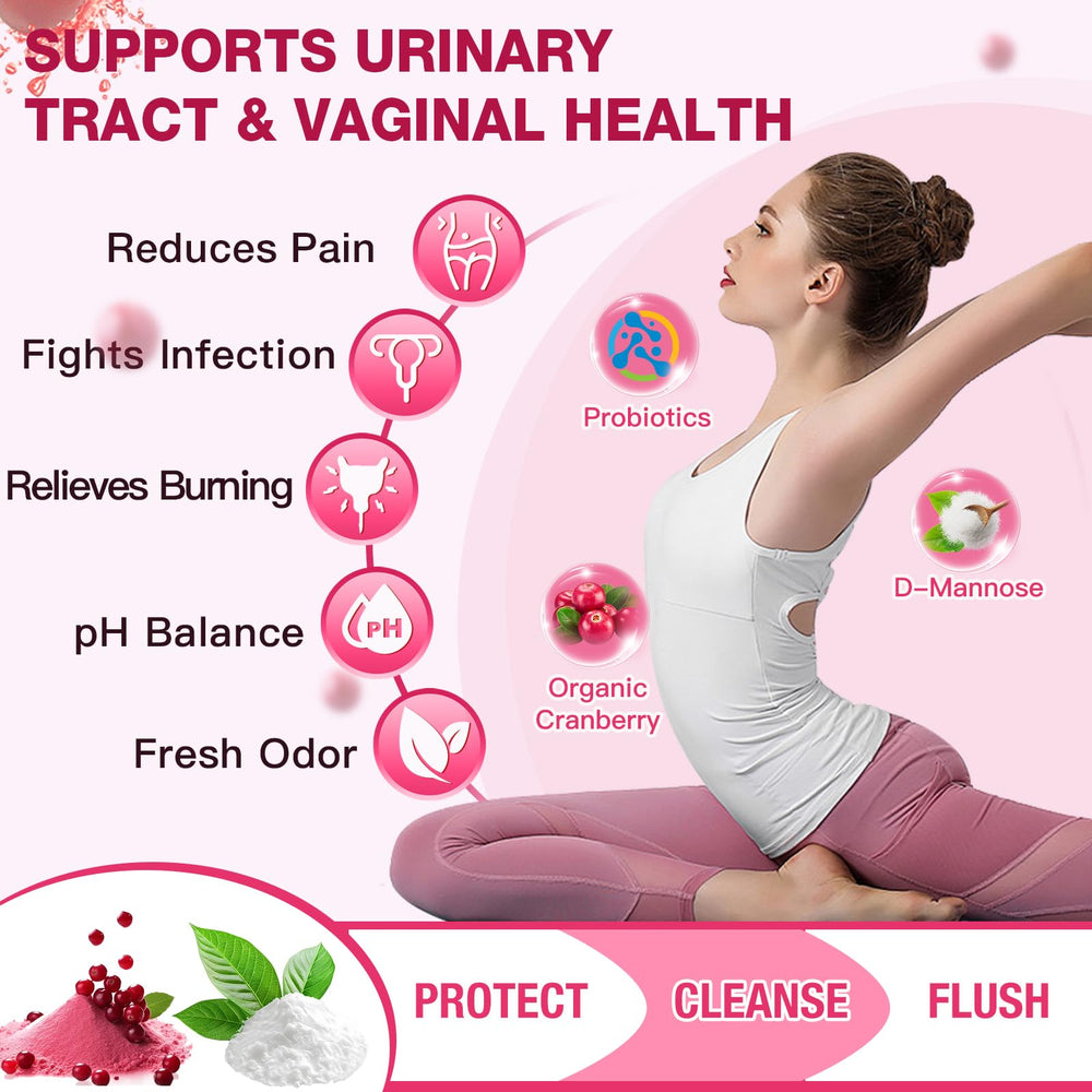 Vitamin C, D-Mannose and organic prebiotics ingredients