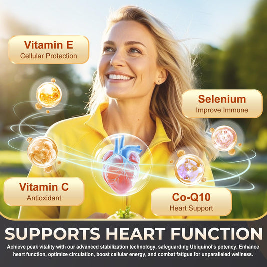 Illustration of ubiquinol absorption technology