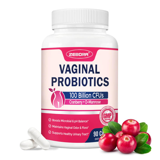 ZEBORA Vaginal Probiotics bottle and box