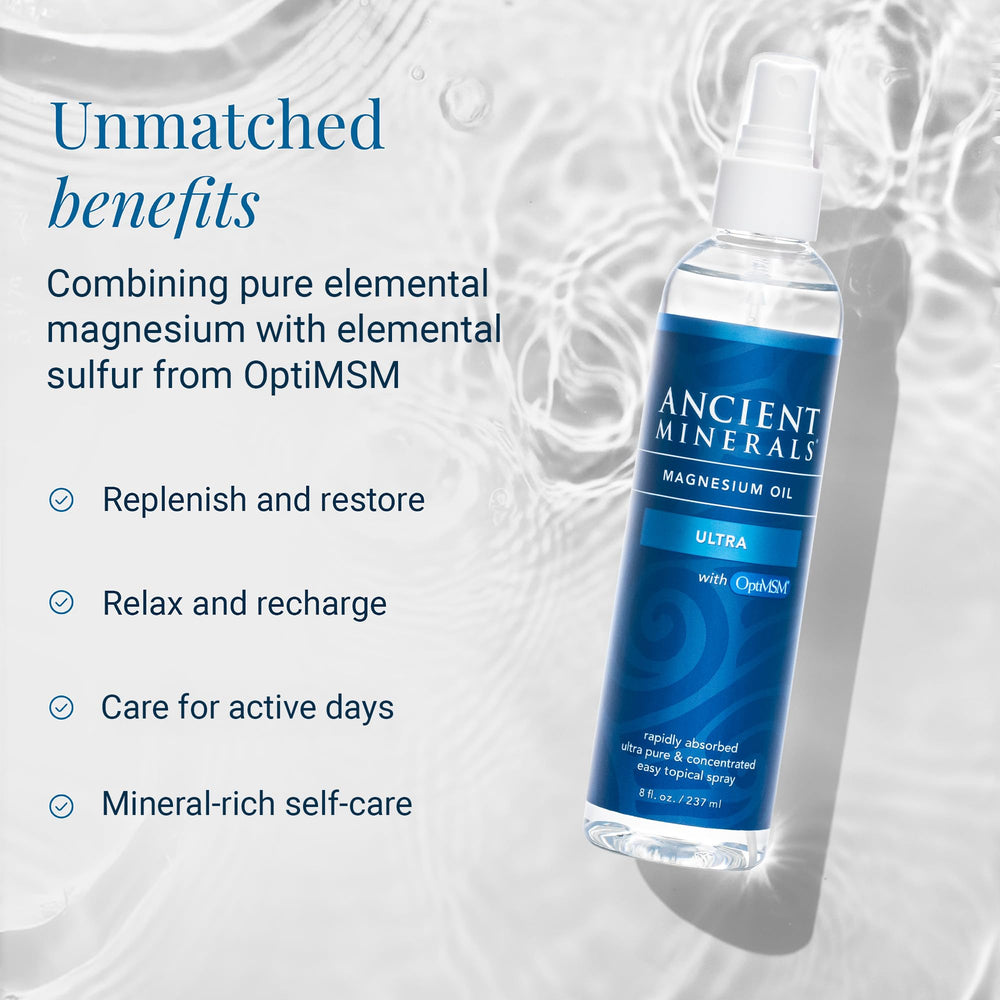 Zechstein magnesium chloride with OptiMSM certification on packaging