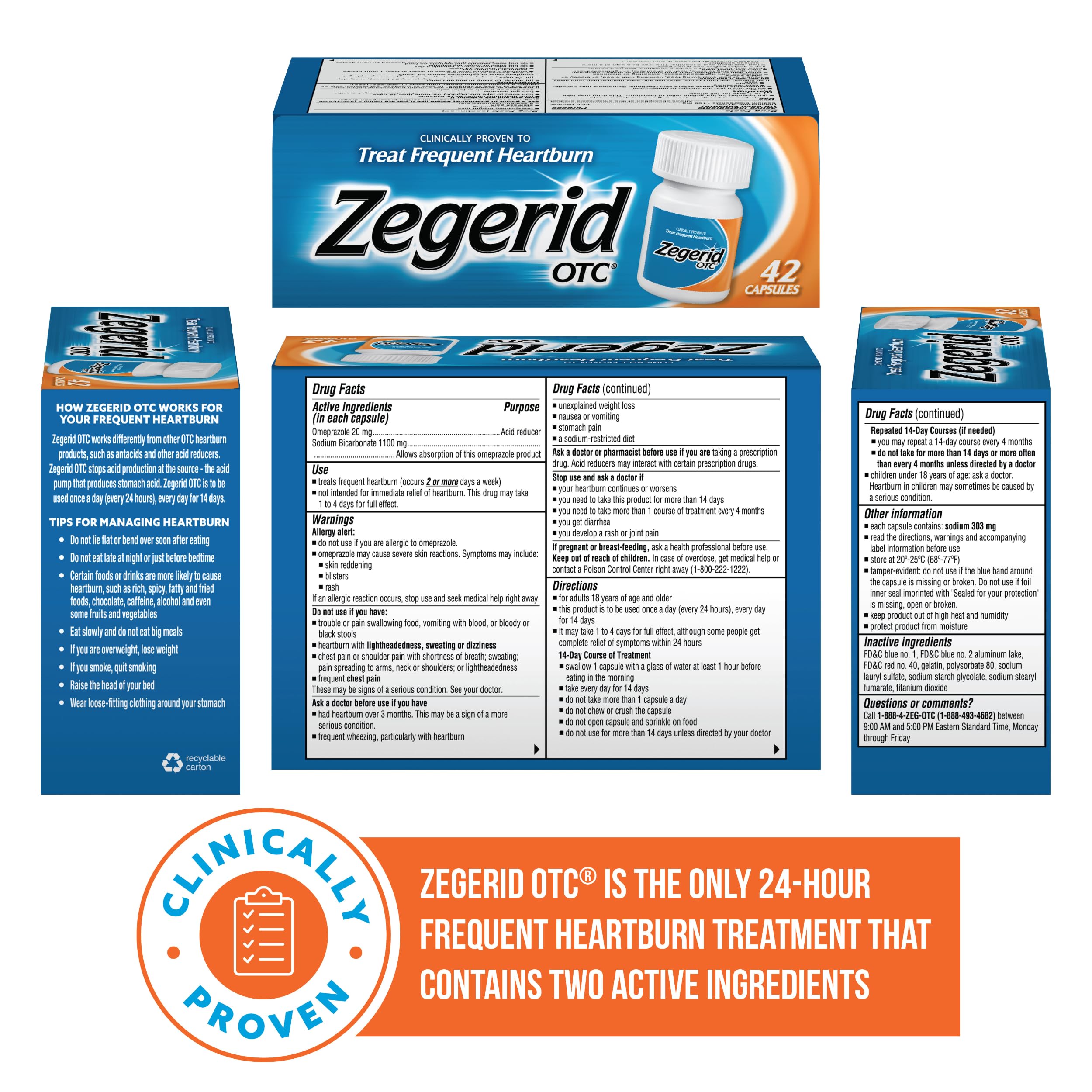 Zegerid OTC capsule ready for quick before-meal use.