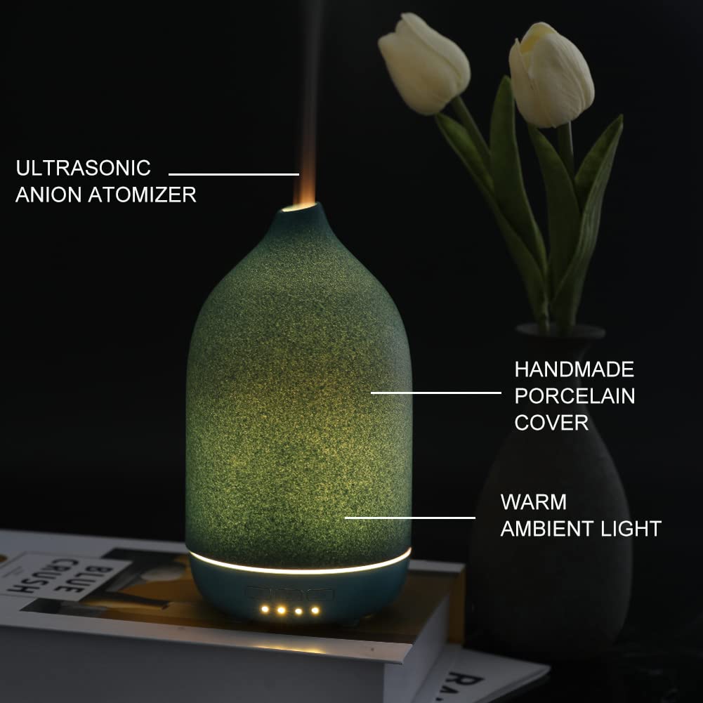 Side view ZEIGGA LAB ceramic diffuser in living room