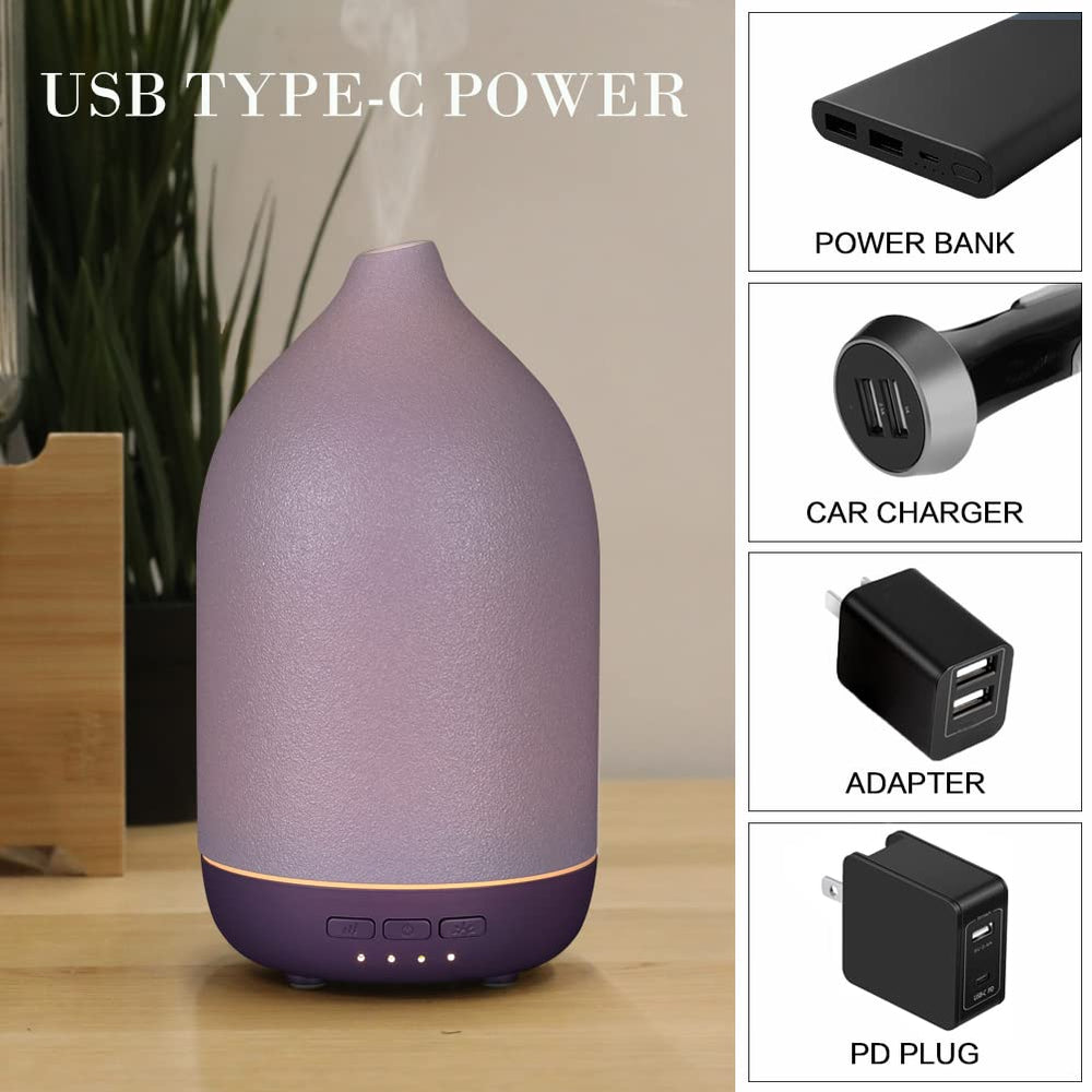Type-C power cable connected to ZEIGGA LAB diffuser.