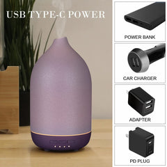 Type-C power cable connected to ZEIGGA LAB diffuser.