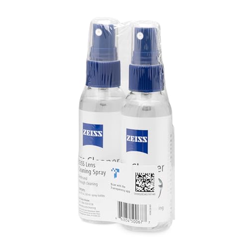 Two microfiber cloths included with ZEISS lens cleaner