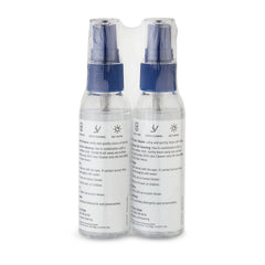 Lenses being cleaned with ZEISS spray