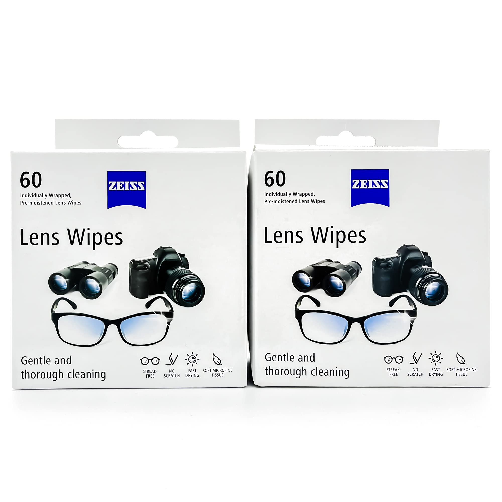 ZEISS Lens Cleaning Wipes 120-Pack packaging