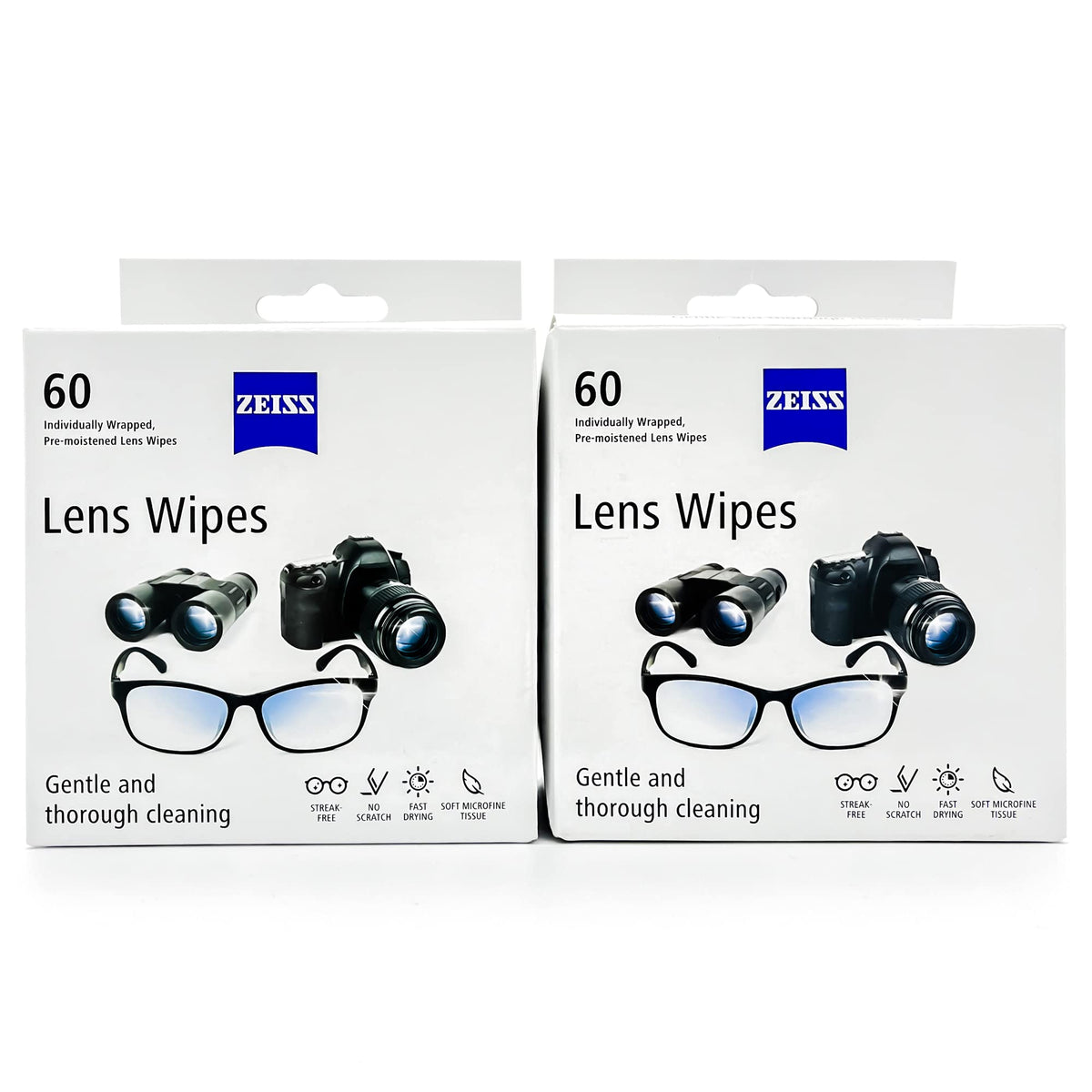 ZEISS Lens Cleaning Wipes 120-Pack packaging