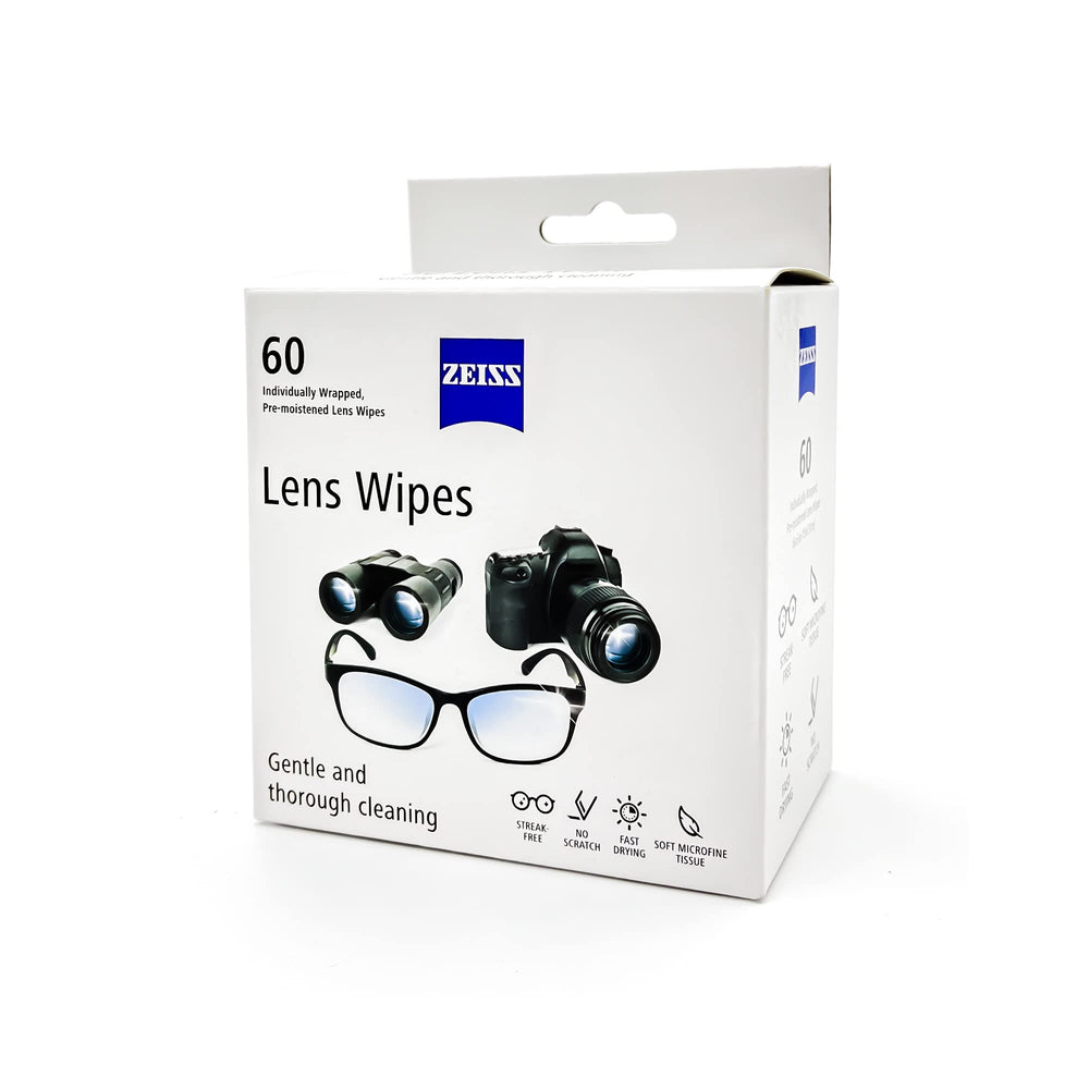 Close-up of ZEISS pre-moistened lens wipe