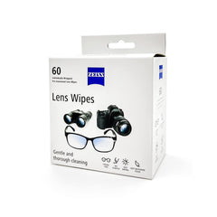 Close-up of ZEISS pre-moistened lens wipe
