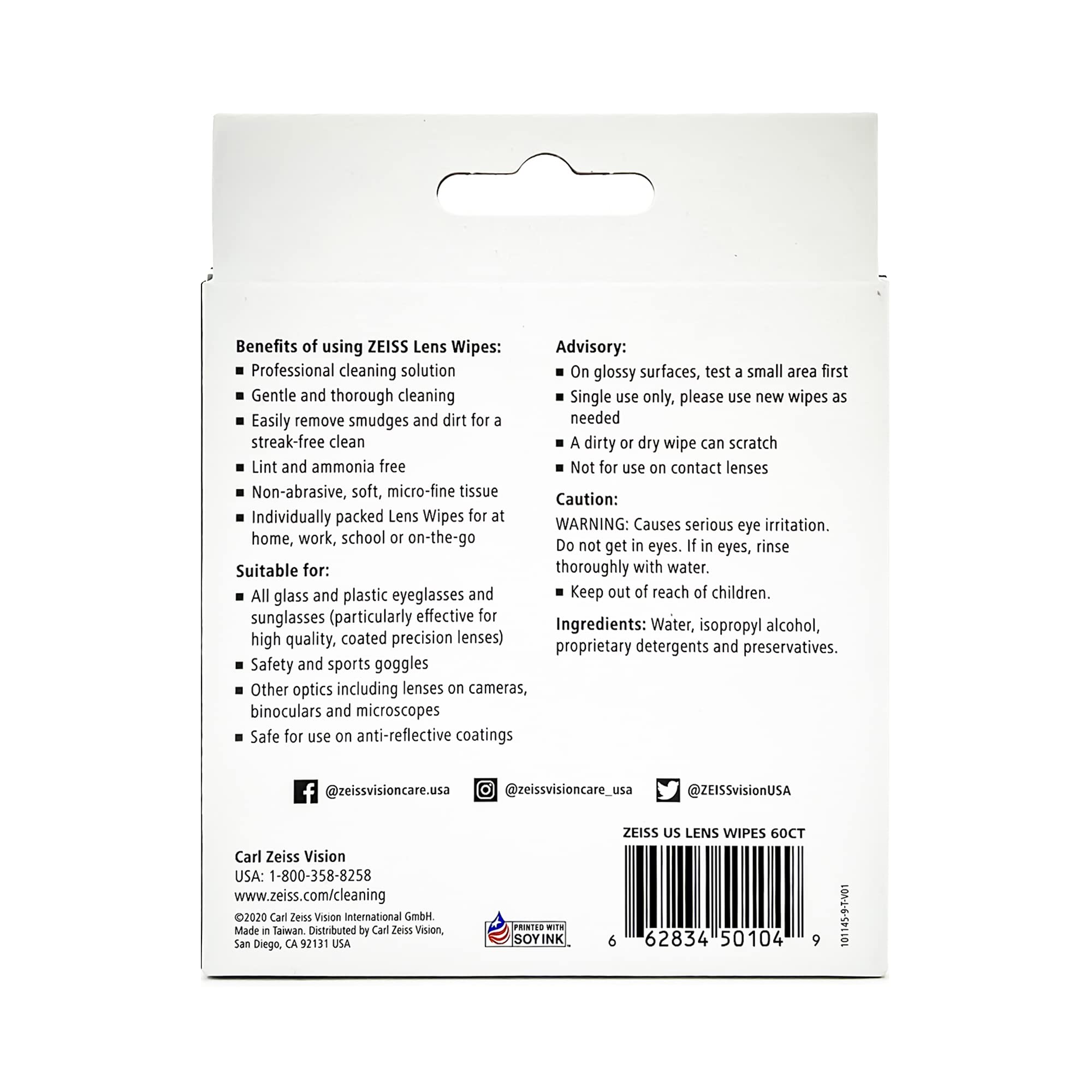 Portable 120-pack travel kit for lens cleaning