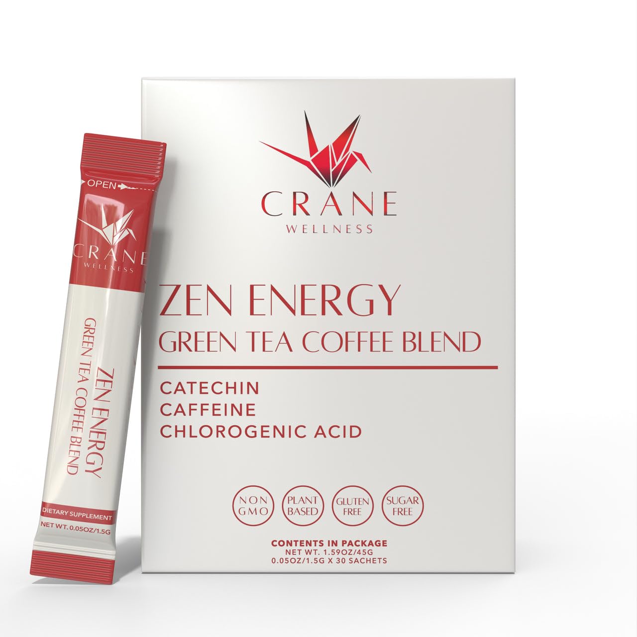 Zen Energy Green Tea and Coffee Blend packaging