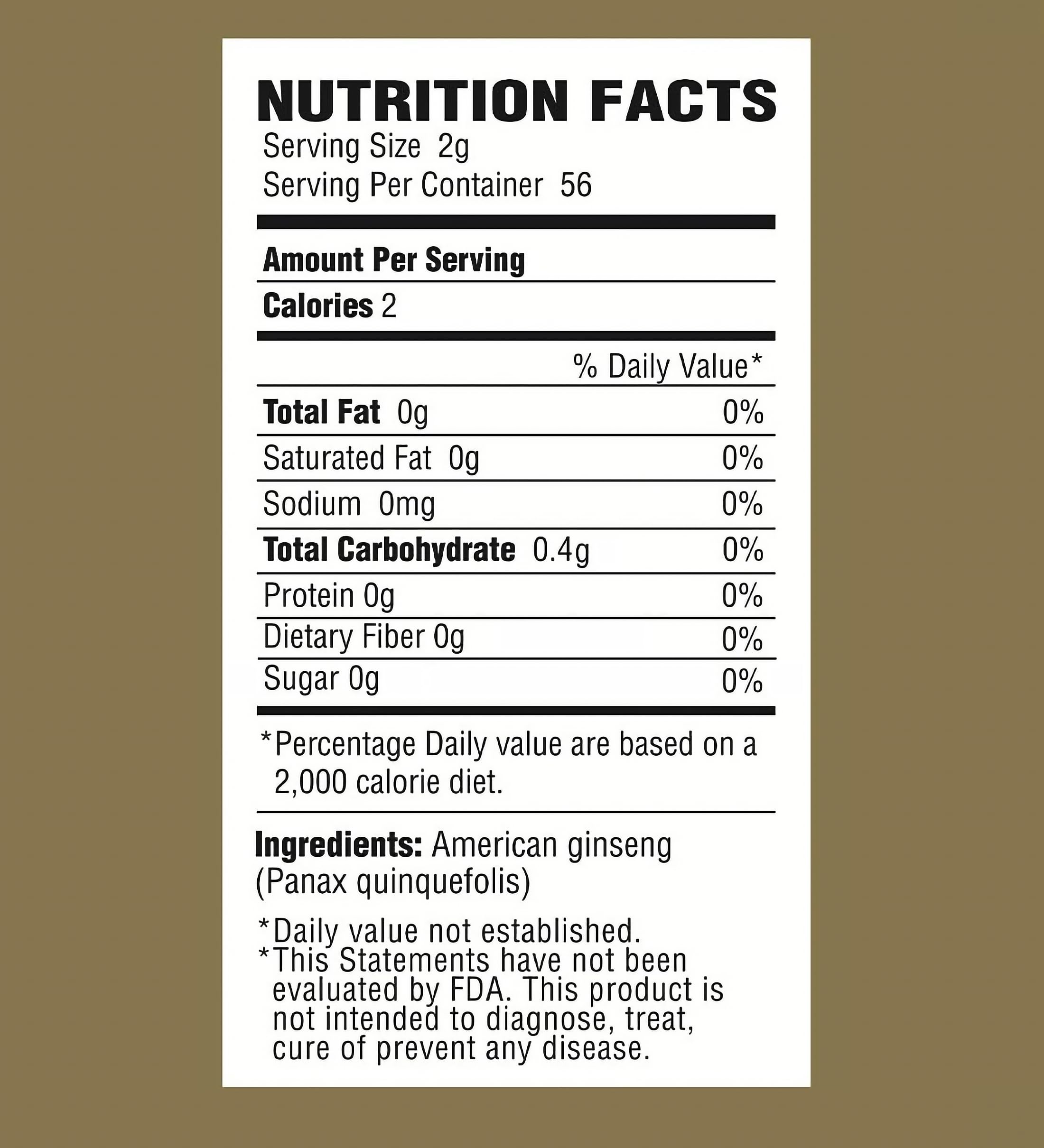 Non-GMO and gluten-free Zen Ginseng branding