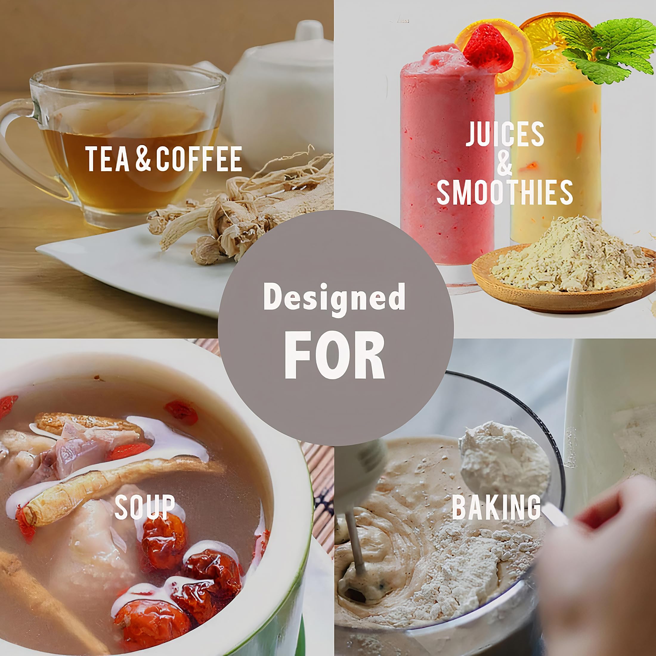 Zen Ginseng Powder used in soups, teas, and coffee
