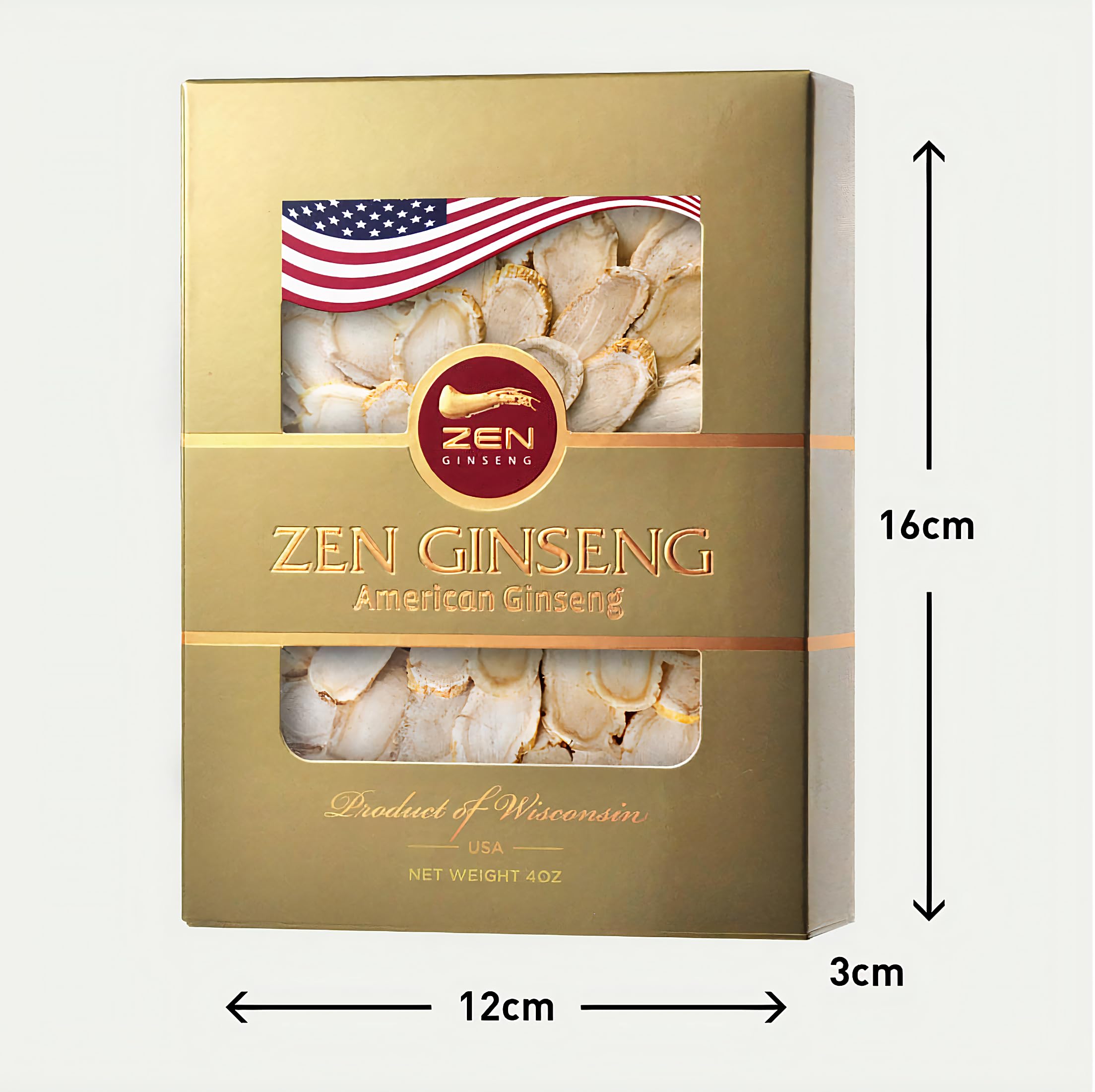 Zen Ginseng tea cup idea with slices for infusion