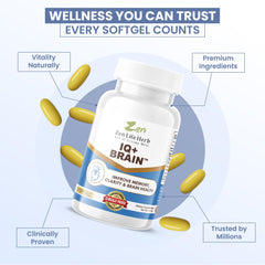 Softgels arranged to showcase product color