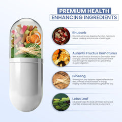 Close-up of LAXMORE packaging for digestive supplement