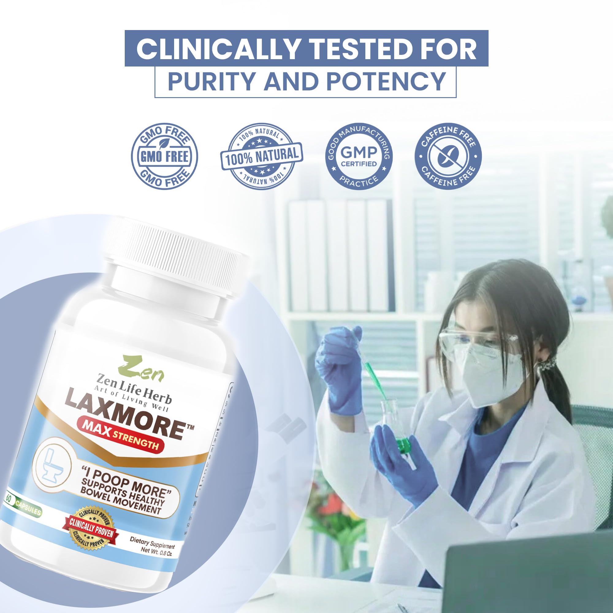 Ginseng, lotus leaf and aurantium components in LAXMORE