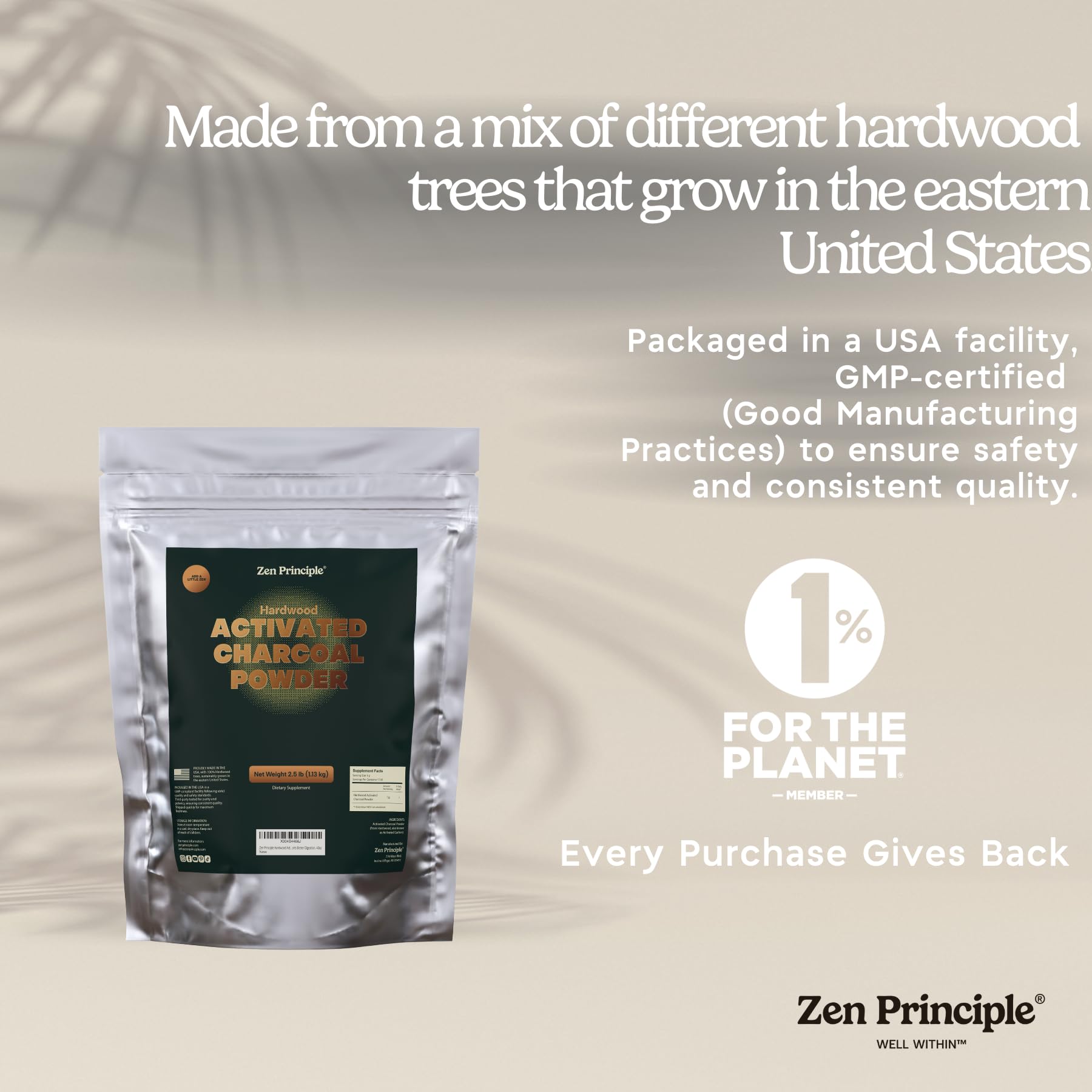 Clear skin using Zen Principle charcoal powder