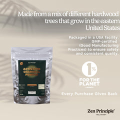 Clear skin using Zen Principle charcoal powder